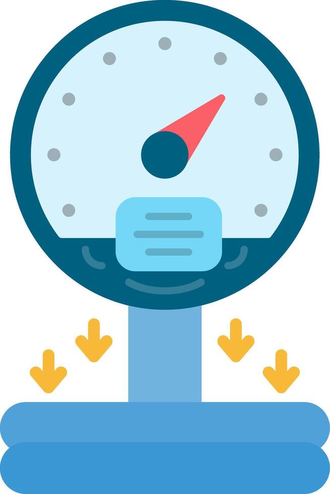 Pressure Sensor Flat Icon vector