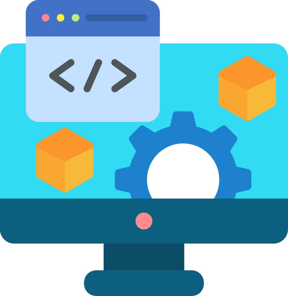 Software Flat Icon vector
