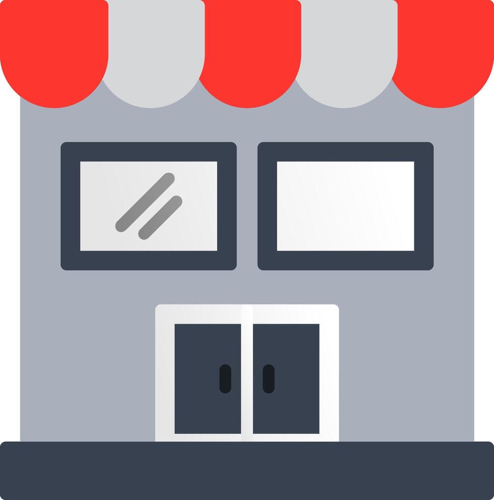 Store Flat Icon vector