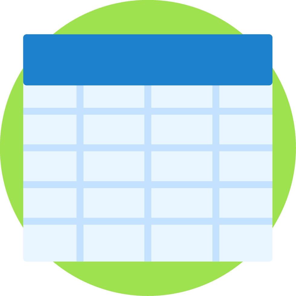 Table Flat Icon vector
