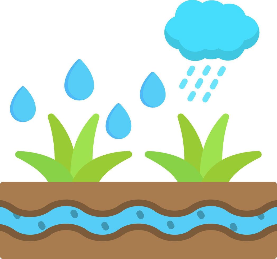 Water Flat Icon vector