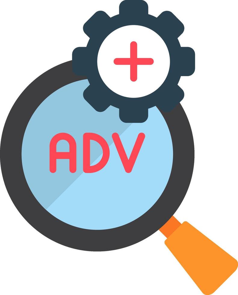 Advanced Search Flat Icon vector