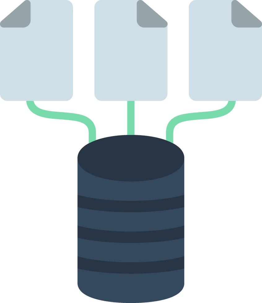 Data Flat Icon vector