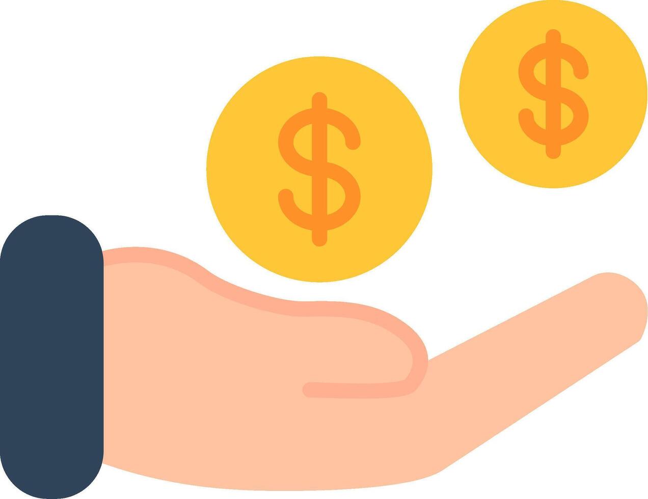 Income Flat Icon vector