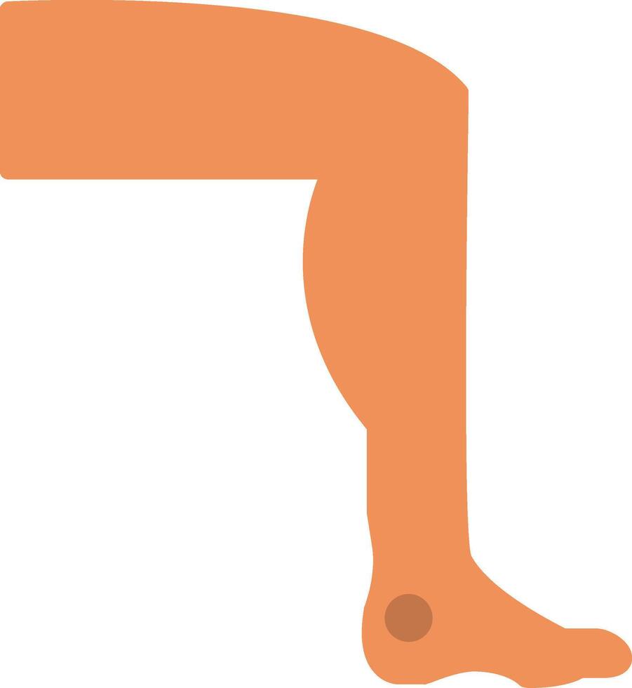 Leg Flat Icon vector