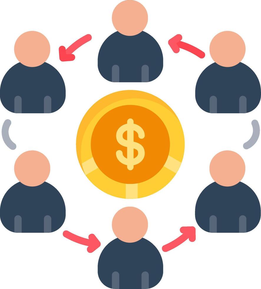 Network Flat Icon vector