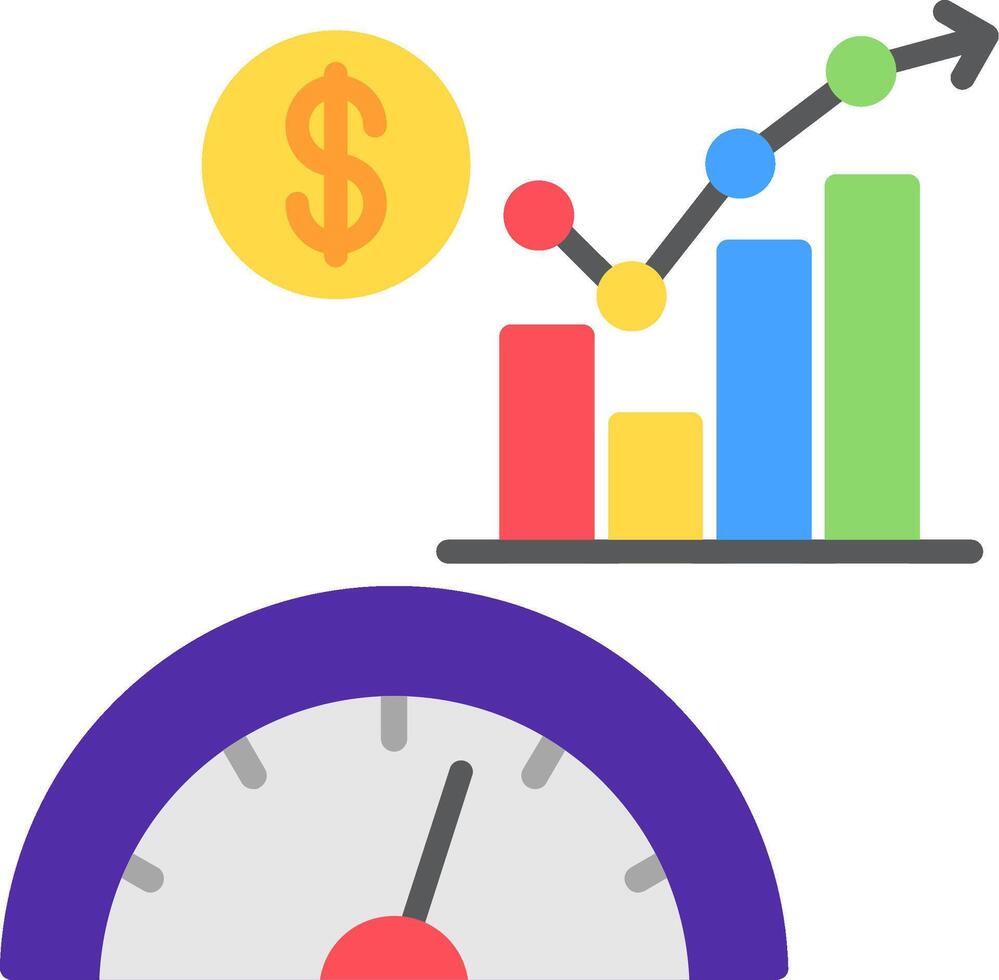Performace Flat Icon vector