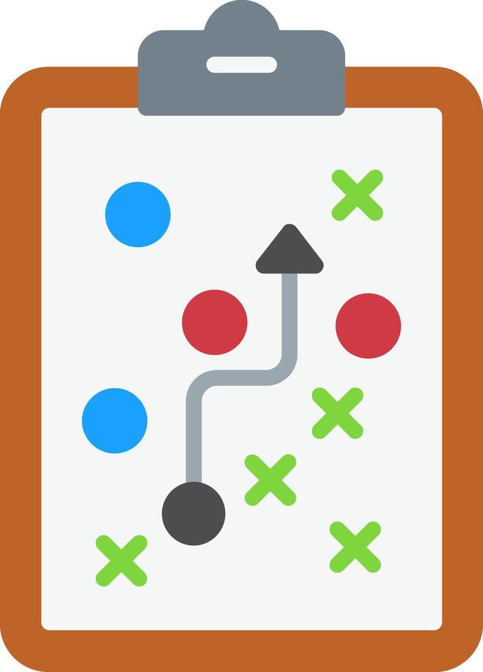 Planner Flat Icon vector