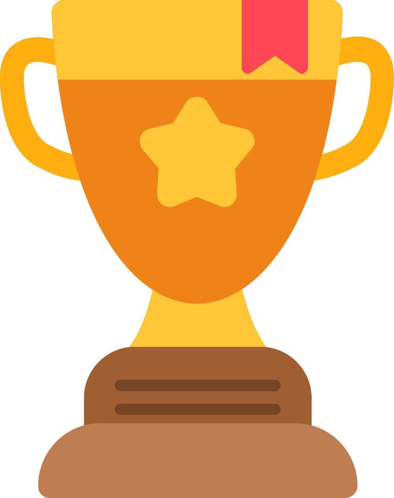 Trophy Flat Icon vector