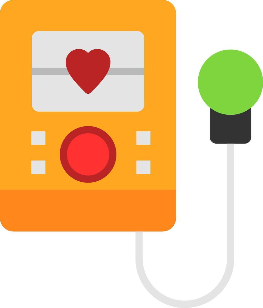 Sphygmomanometer Flat Icon vector