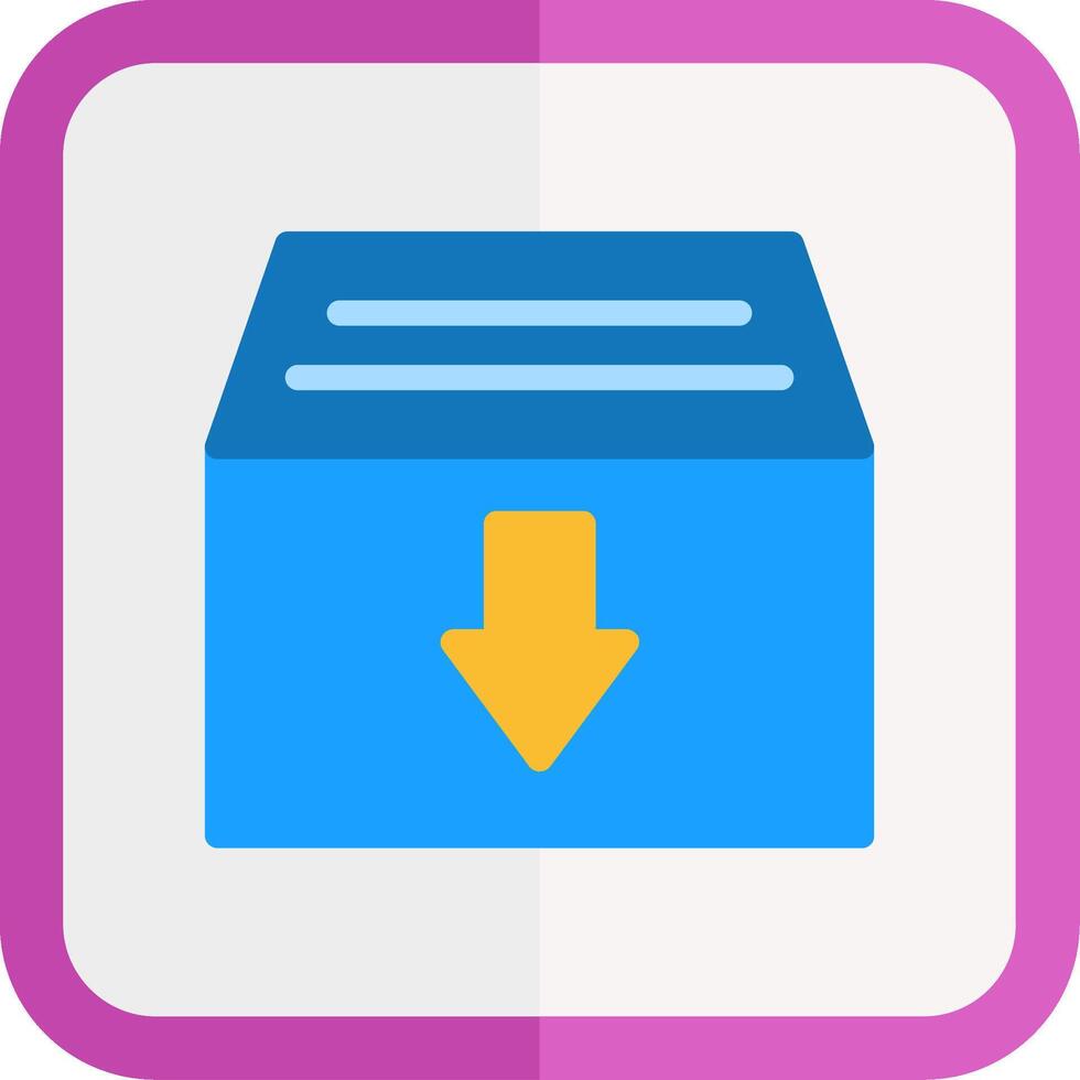 Archive Flat Icon vector