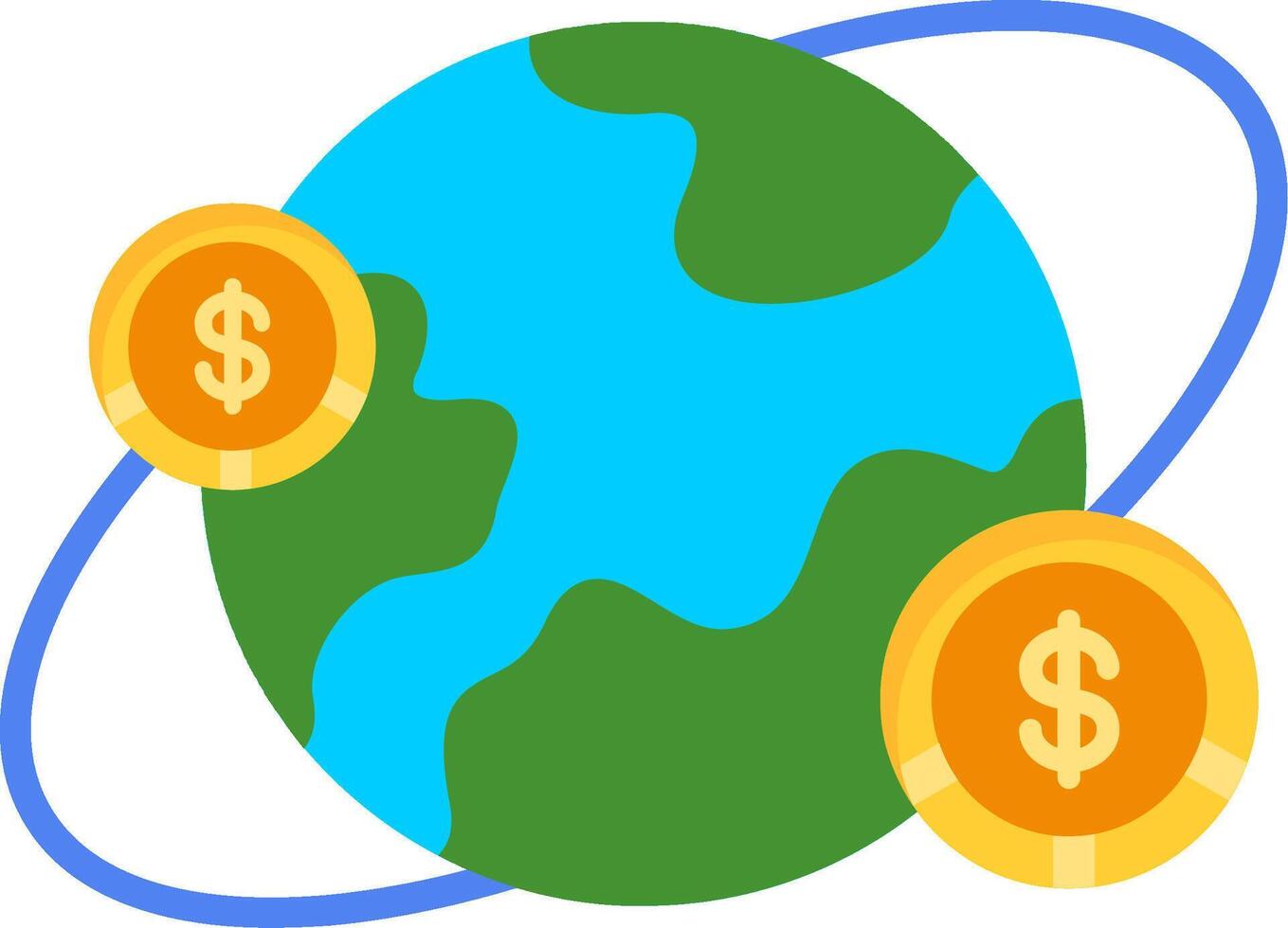 World Flat Icon vector
