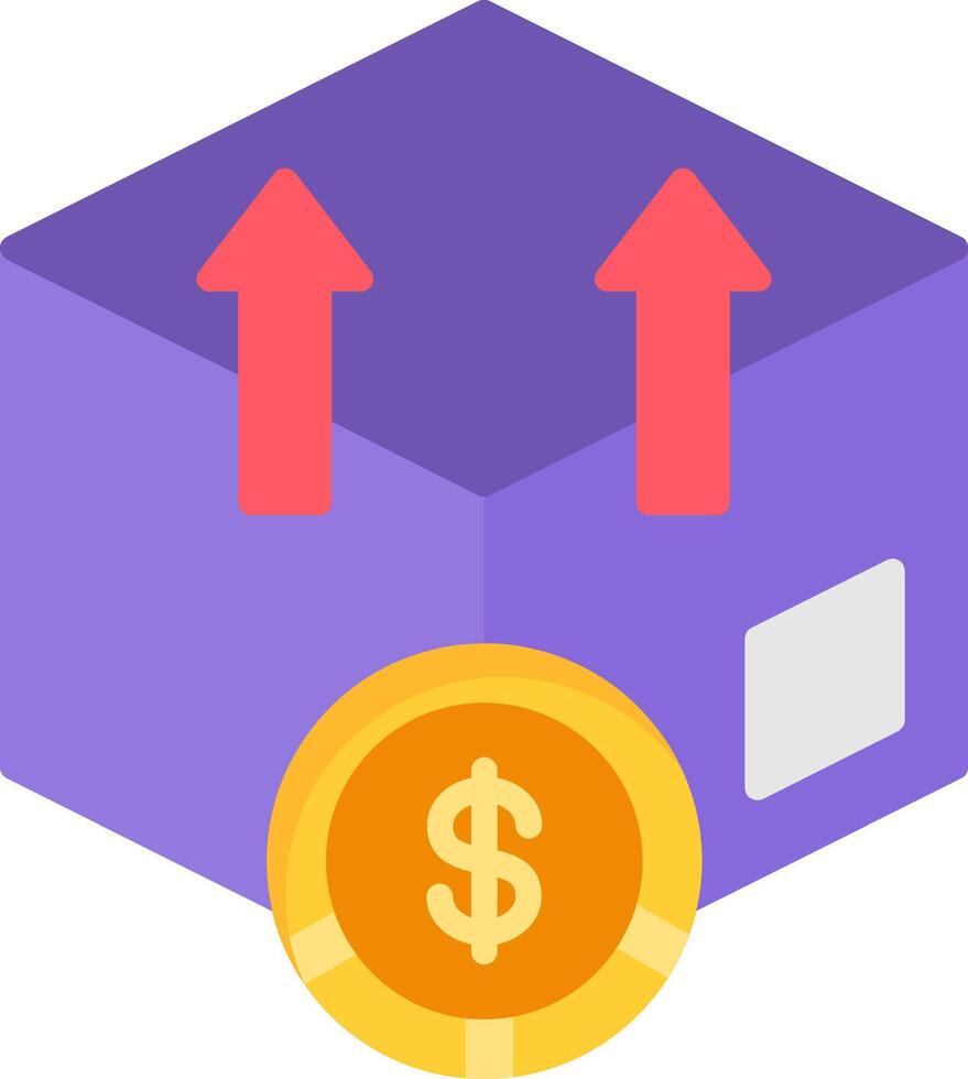 Box Flat Icon vector