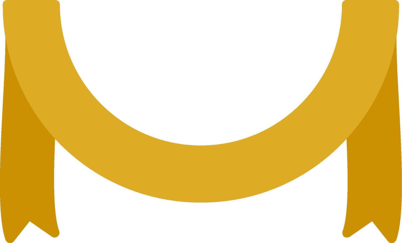 Circle Ribbon Flat Icon vector