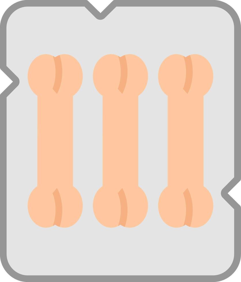 Bones Flat Icon vector