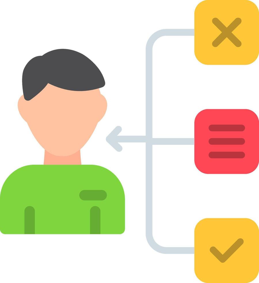 Candidate Flat Icon vector