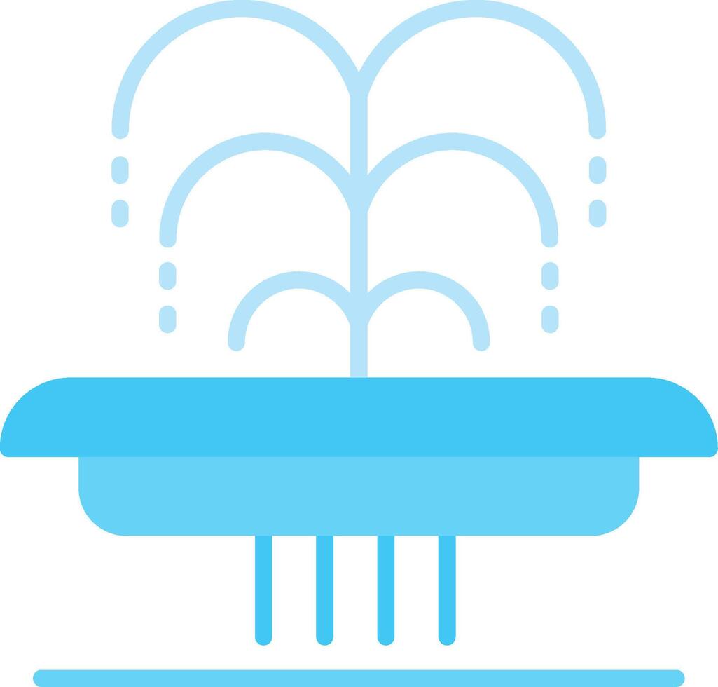 Fountain Flat Icon vector