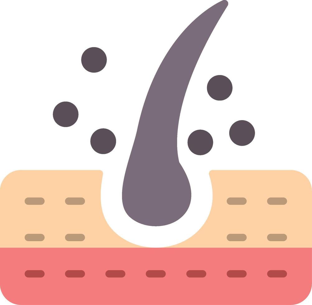 Follicle Flat Icon vector