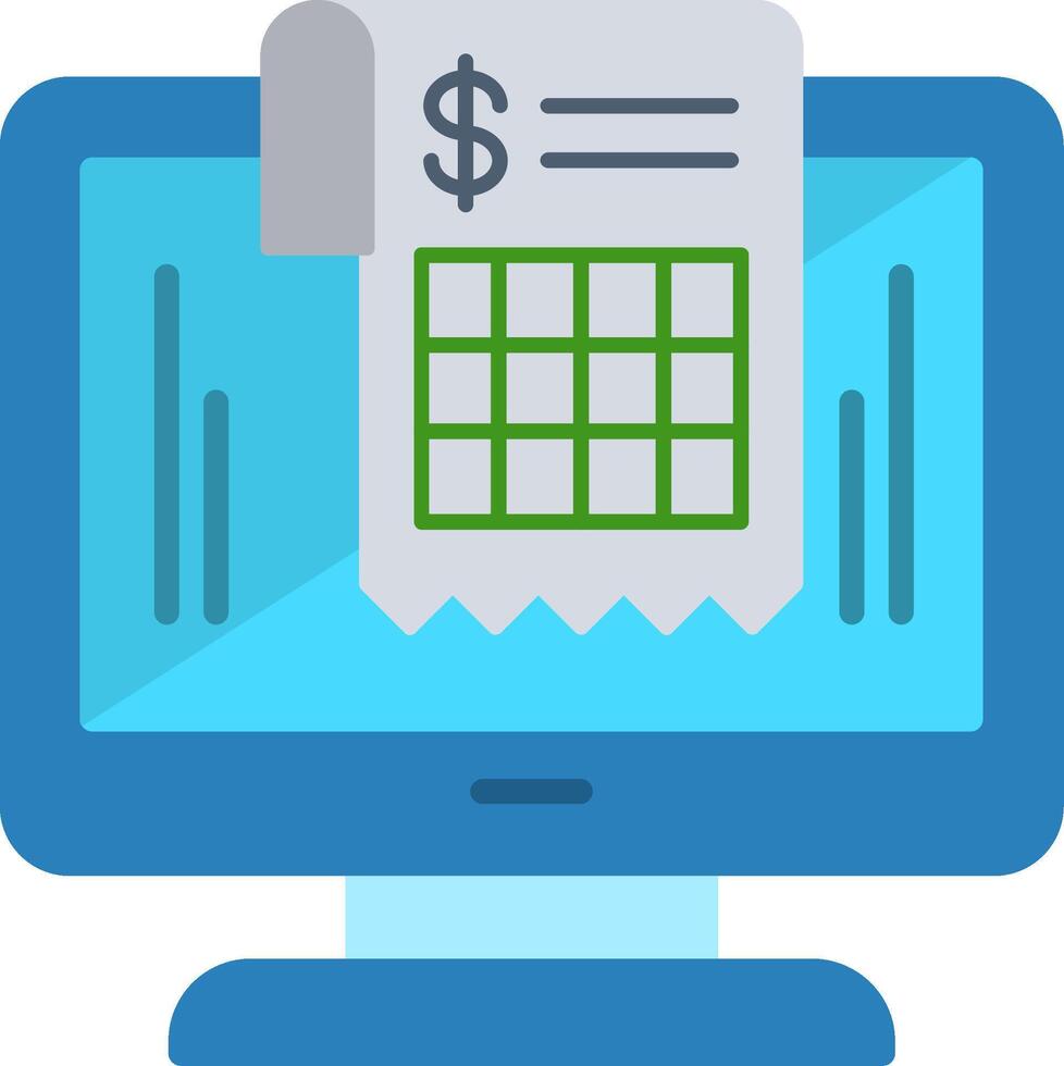 Invoice Flat Icon vector