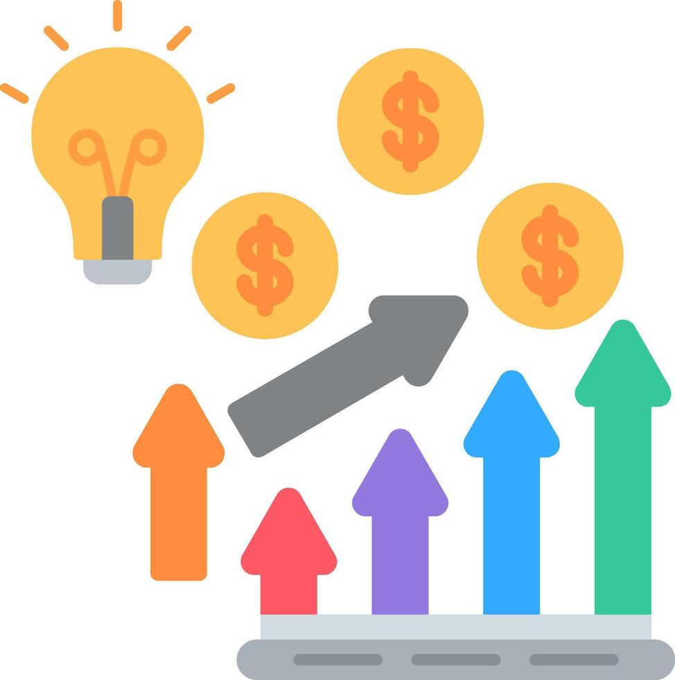 Growth Flat Icon vector