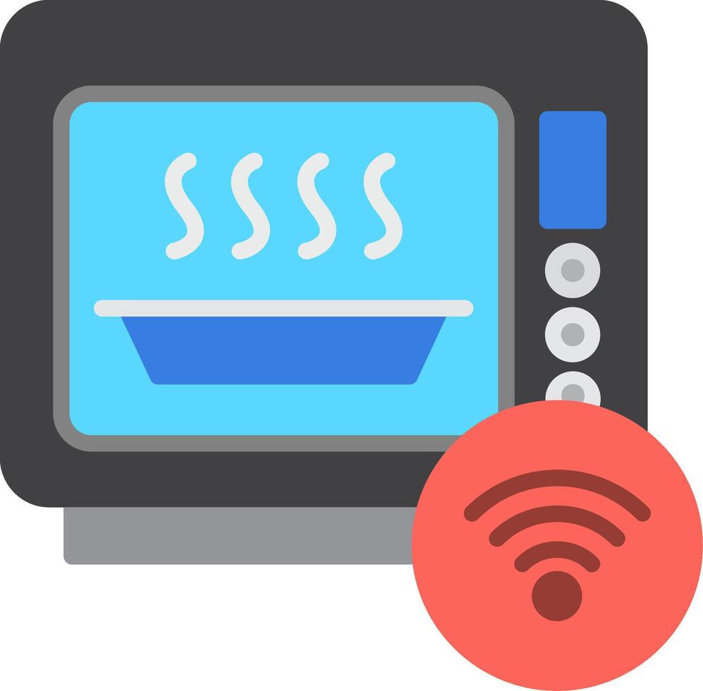 Microwave Flat Icon vector