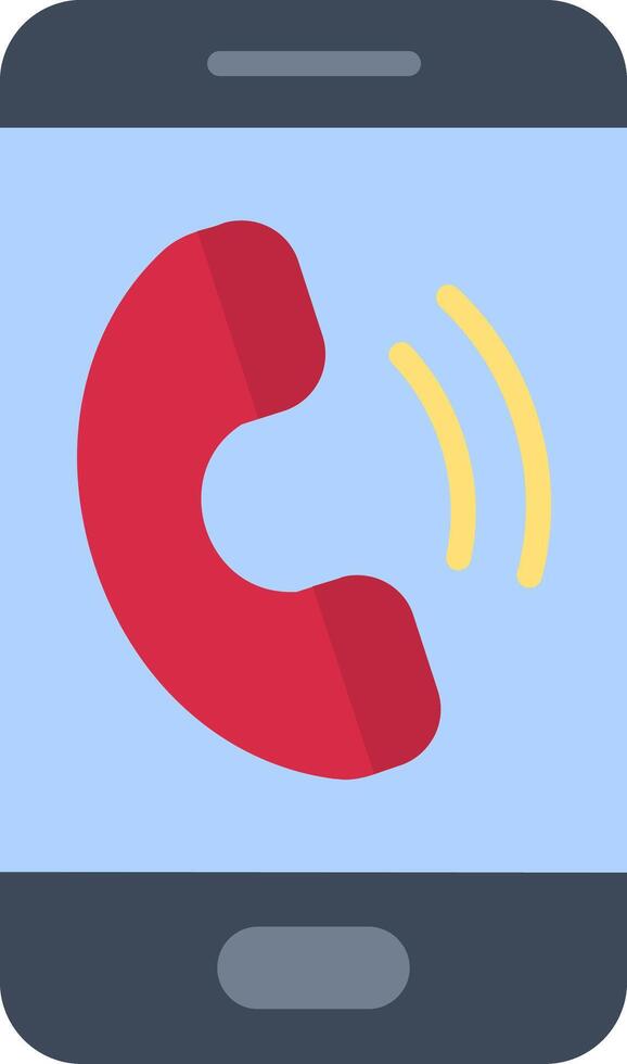 Phone Call Flat Icon vector