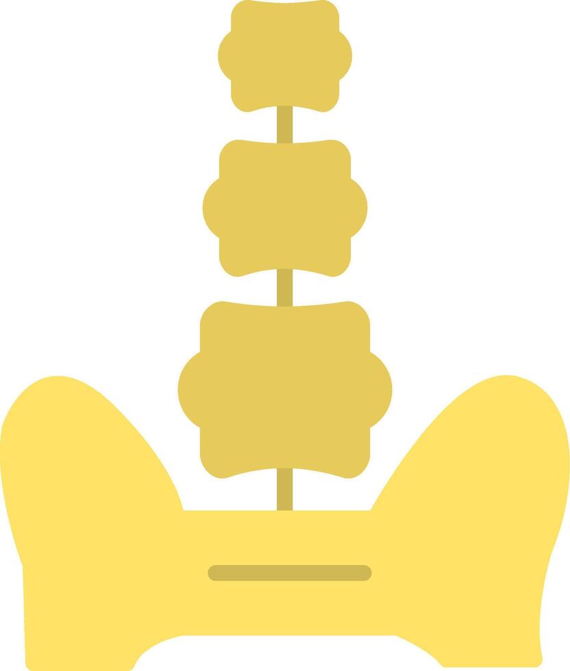 Spine Flat Icon vector