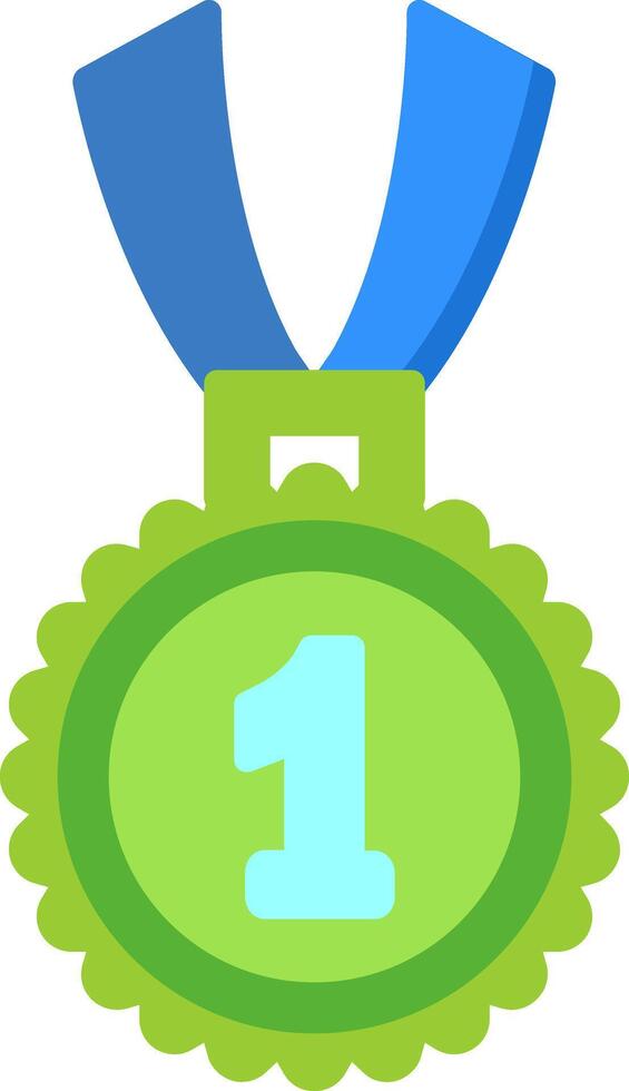 1st Prize Flat Icon vector