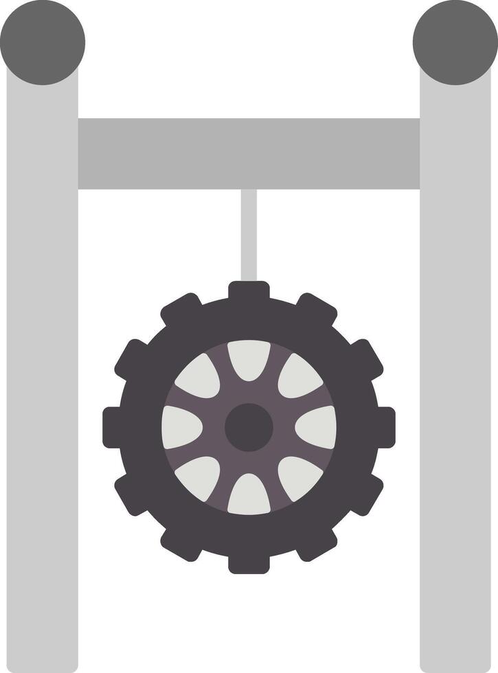 Tire Flat Icon vector