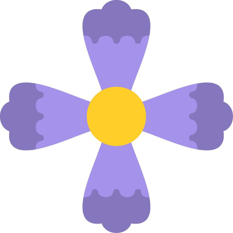 Fringed Dianthus Flat Icon vector