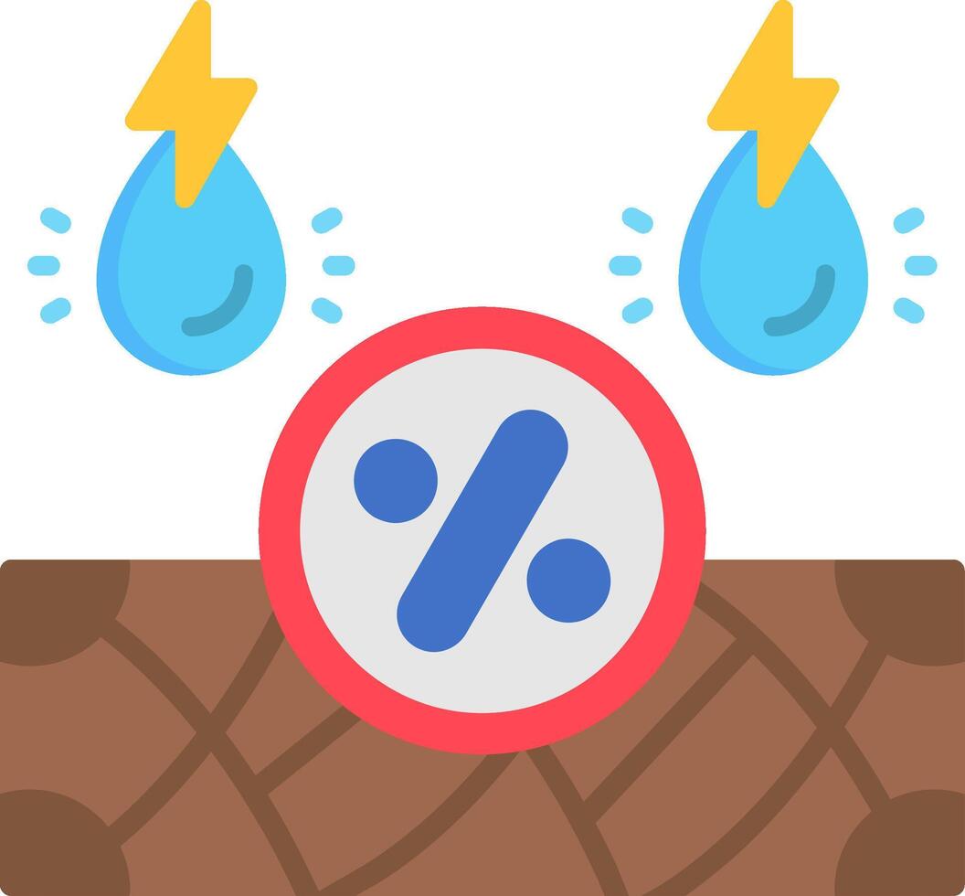 Drought Flat Icon vector