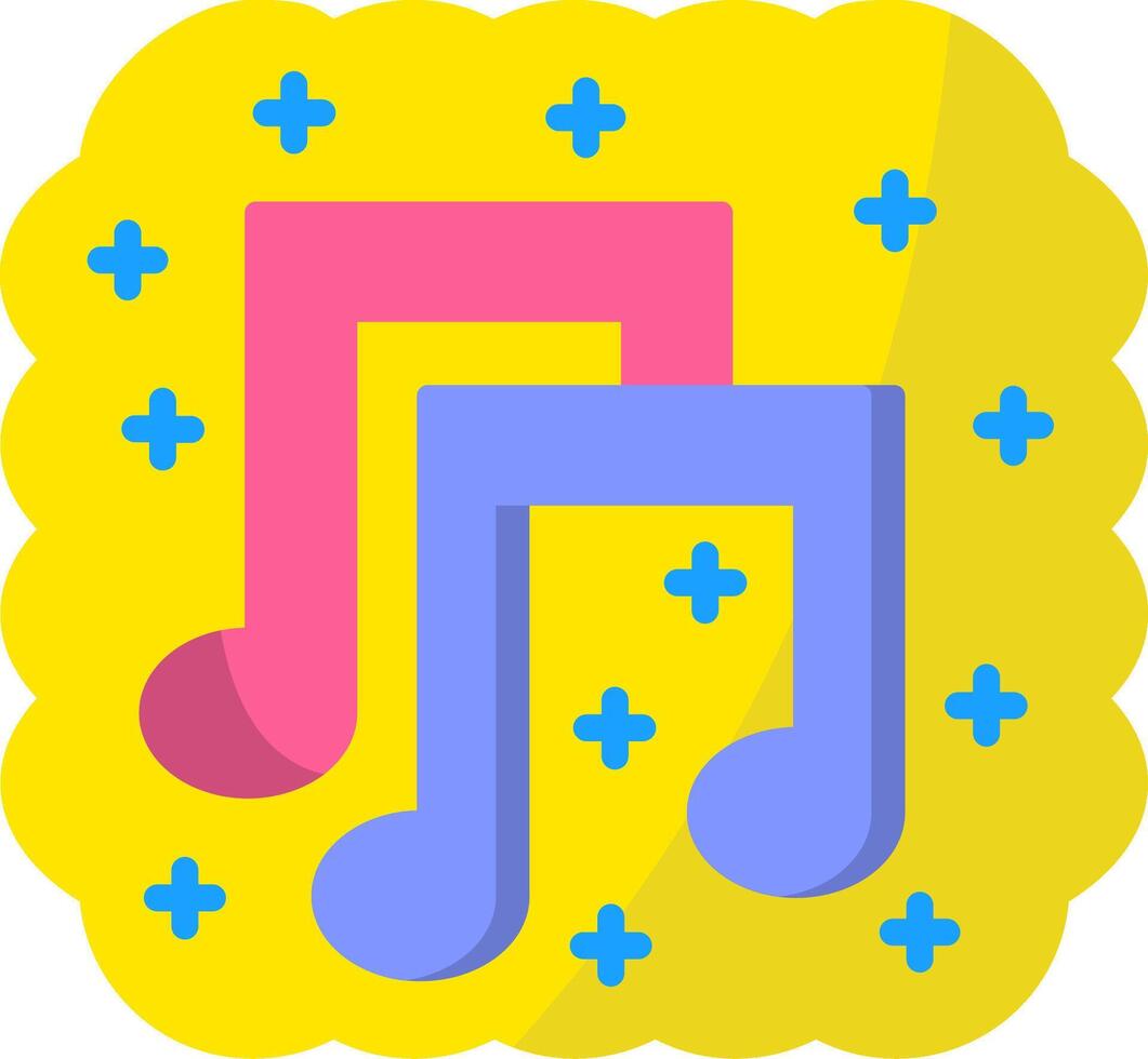 Music Flat Icon vector