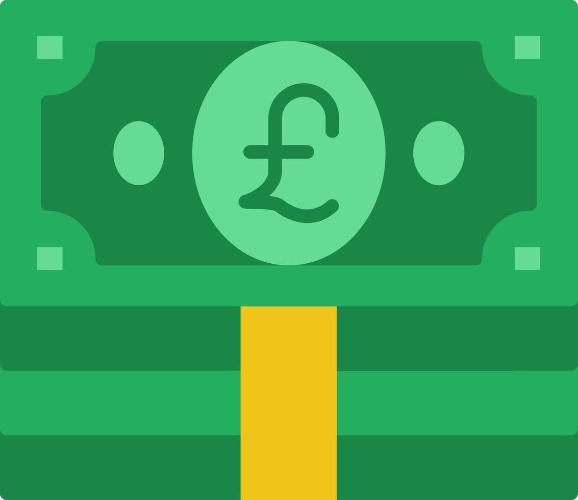 Pound Flat Icon vector