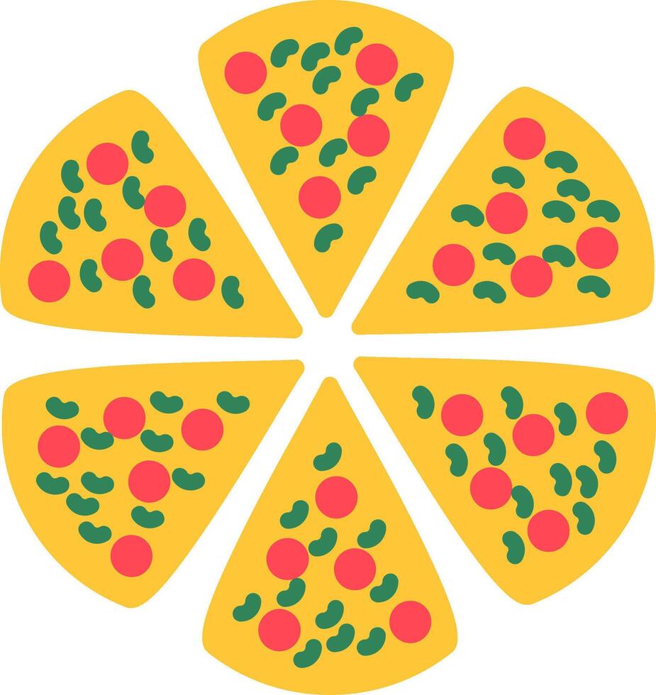 Pizza Flat Icon vector