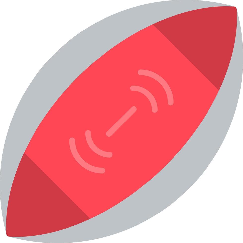Rugby Ball Flat Icon vector