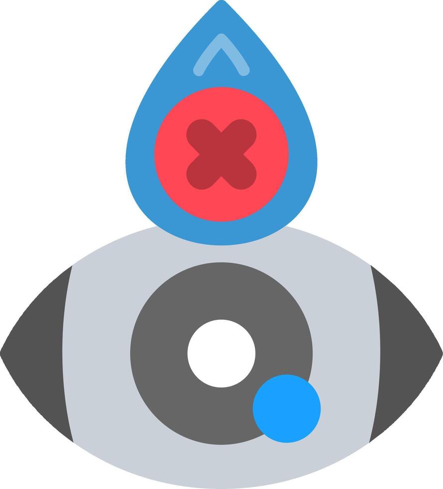Avoid Eye Contact Flat Icon vector