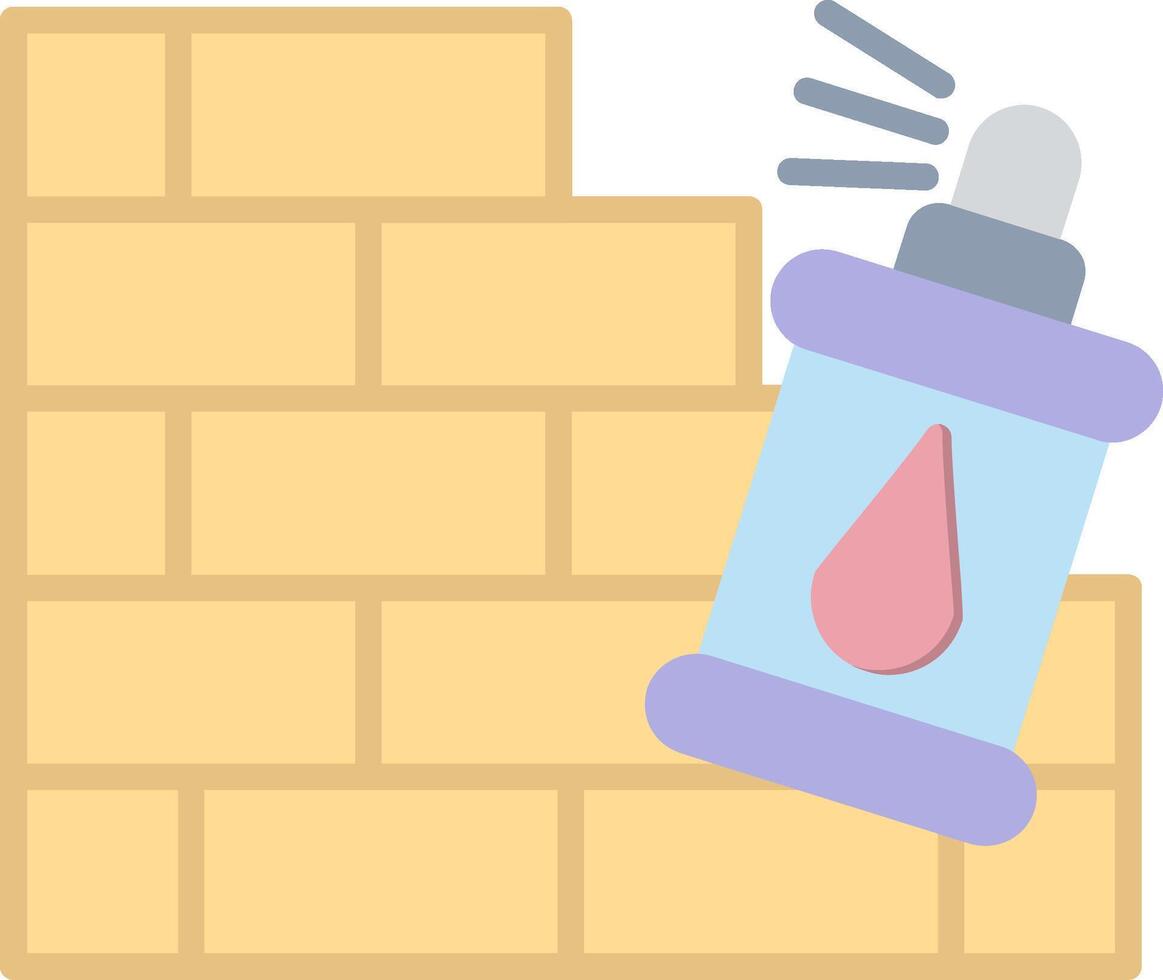 Graffiti Flat Icon vector