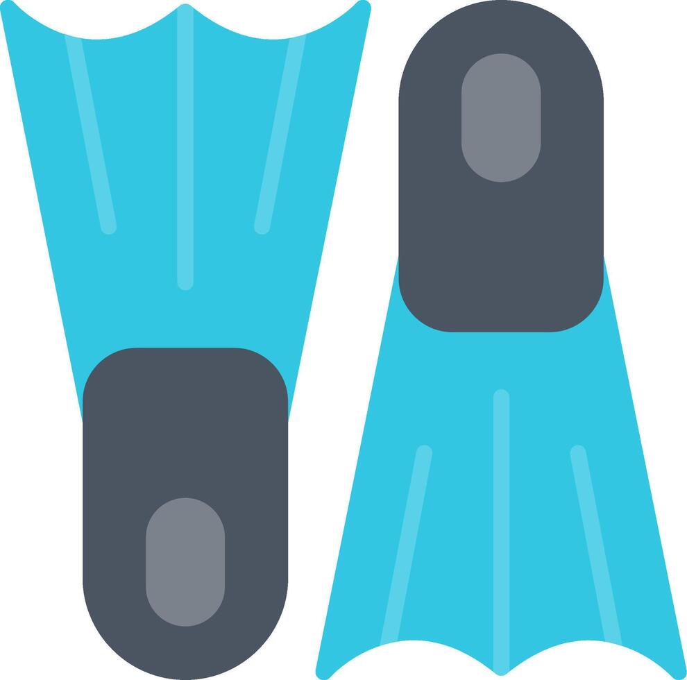 Flippers Flat Icon vector