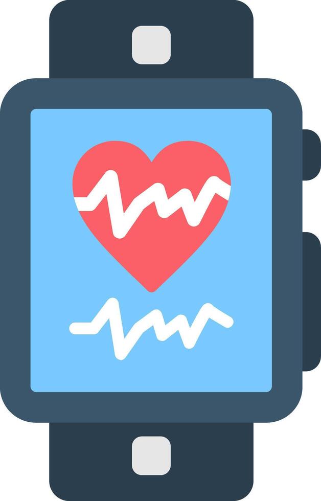 Heart Rate Flat Icon vector