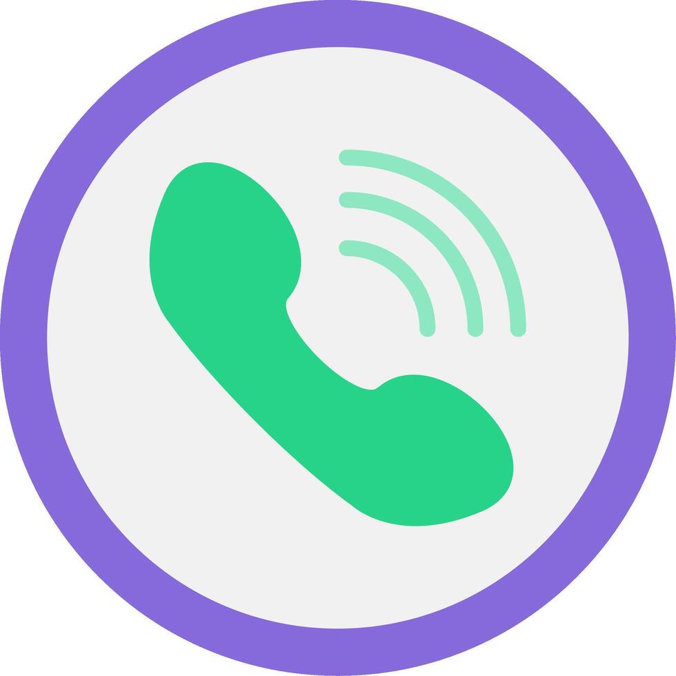 Phone Call Flat Icon vector