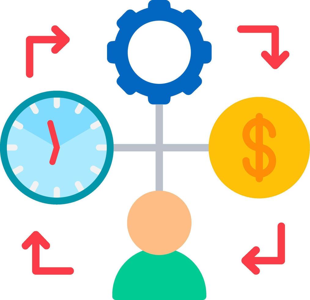 Process Flat Icon vector