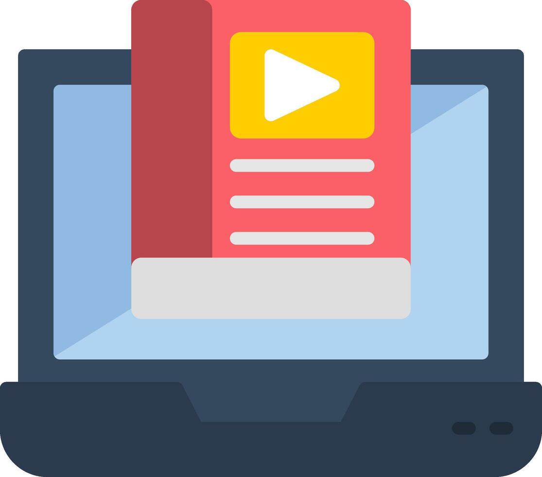 Audiobook Flat Icon vector
