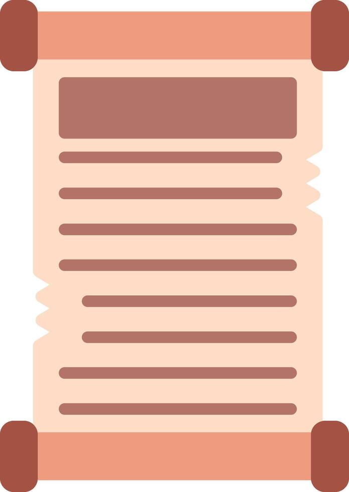 Scroll Flat Icon vector