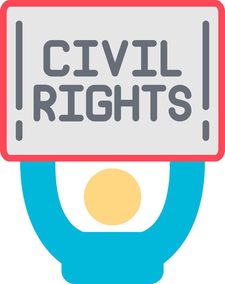 Civil Rights Flat Icon vector