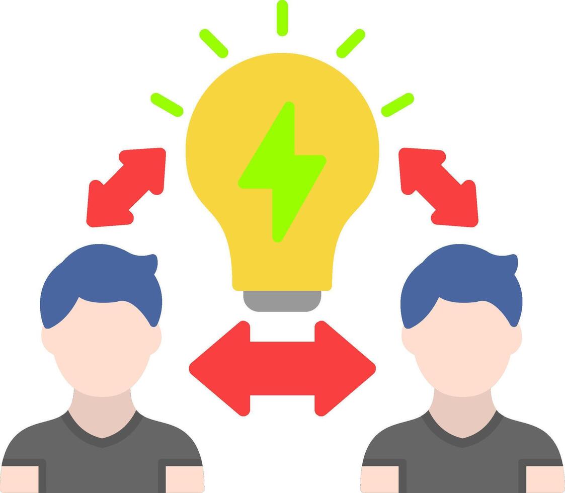 Relation Flat Icon vector