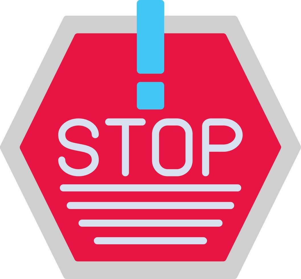 Stop Flat Icon vector