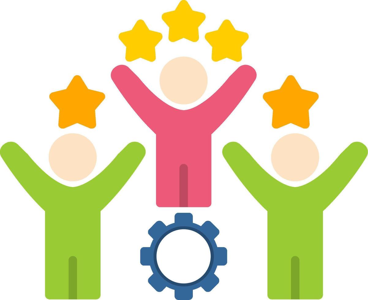 Competitive Flat Icon vector