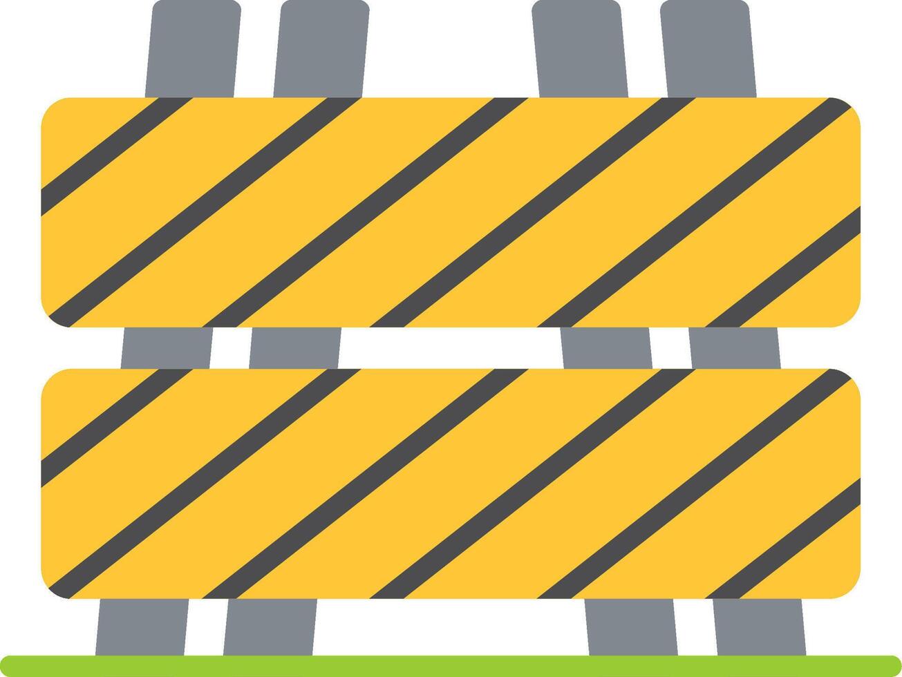 Barrier Flat Icon vector