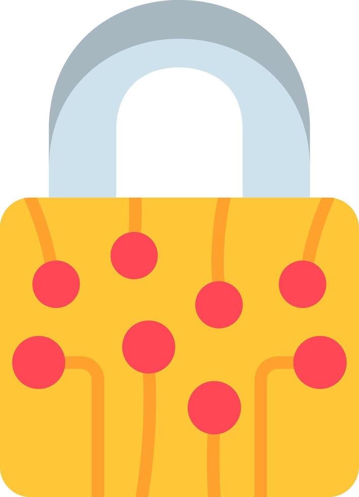Padlock Flat Icon vector