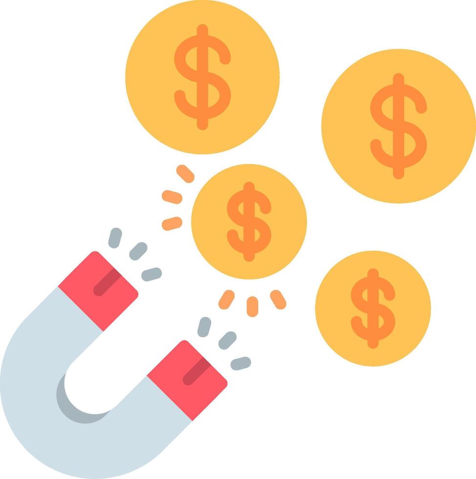 Attraction Flat Icon vector